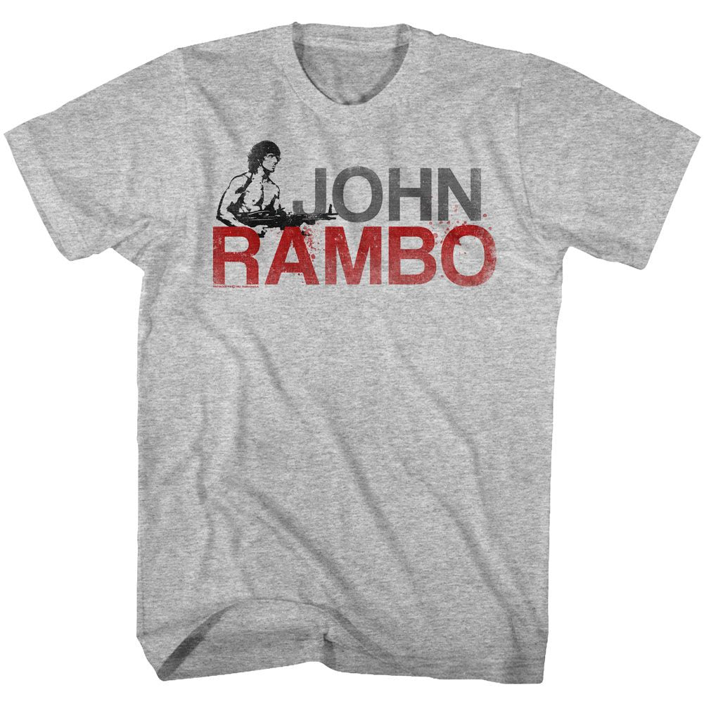 Rambo - Jonbo - Short Sleeve - Heather - Adult - T-Shirt