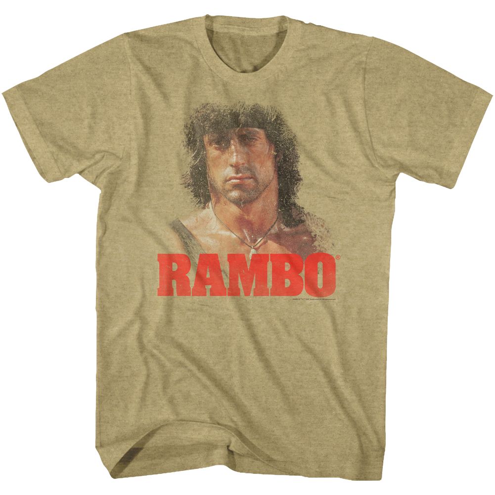 Rambo - Grunge - Short Sleeve - Heather - Adult - T-Shirt