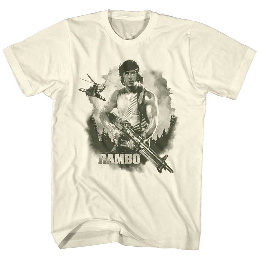 Rambo - Watercolor - Short Sleeve - Adult - T-Shirt