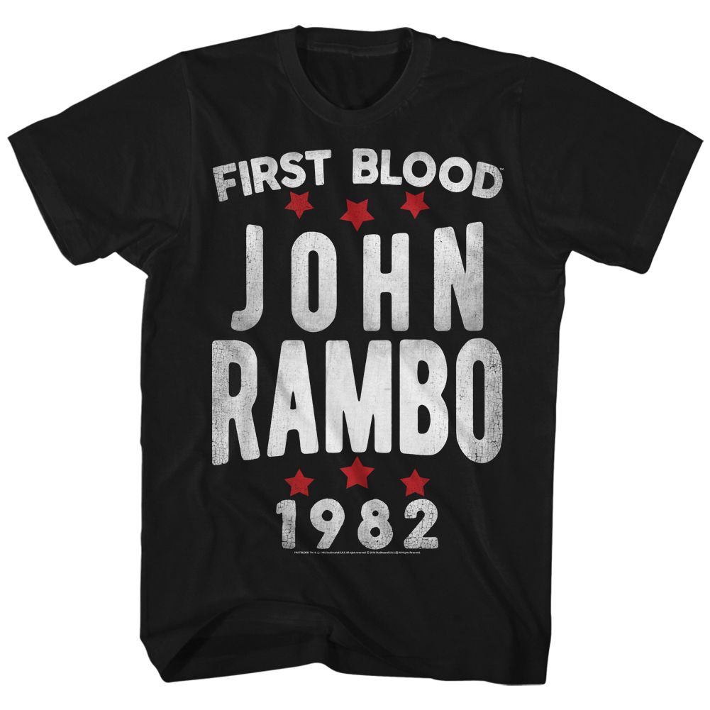 Rambo - Stars - Short Sleeve - Adult - T-Shirt