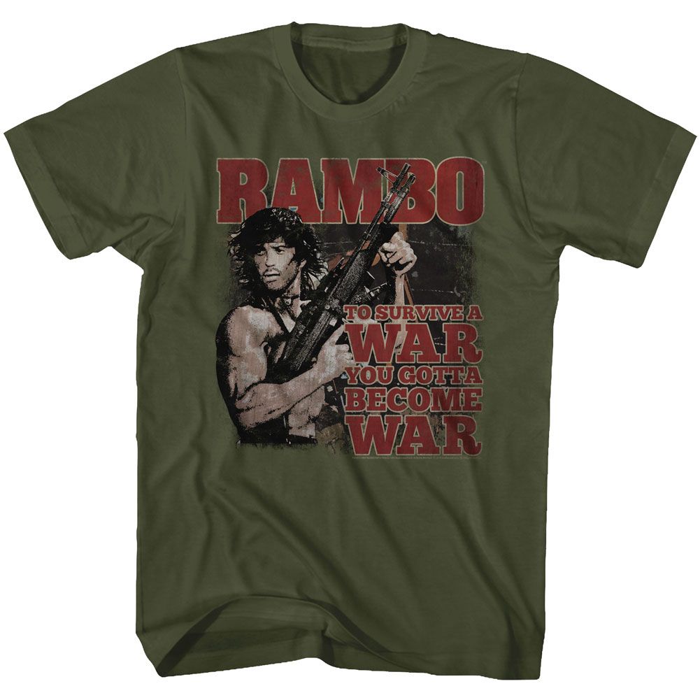 Rambo - Become War - Short Sleeve - Adult - T-Shirt