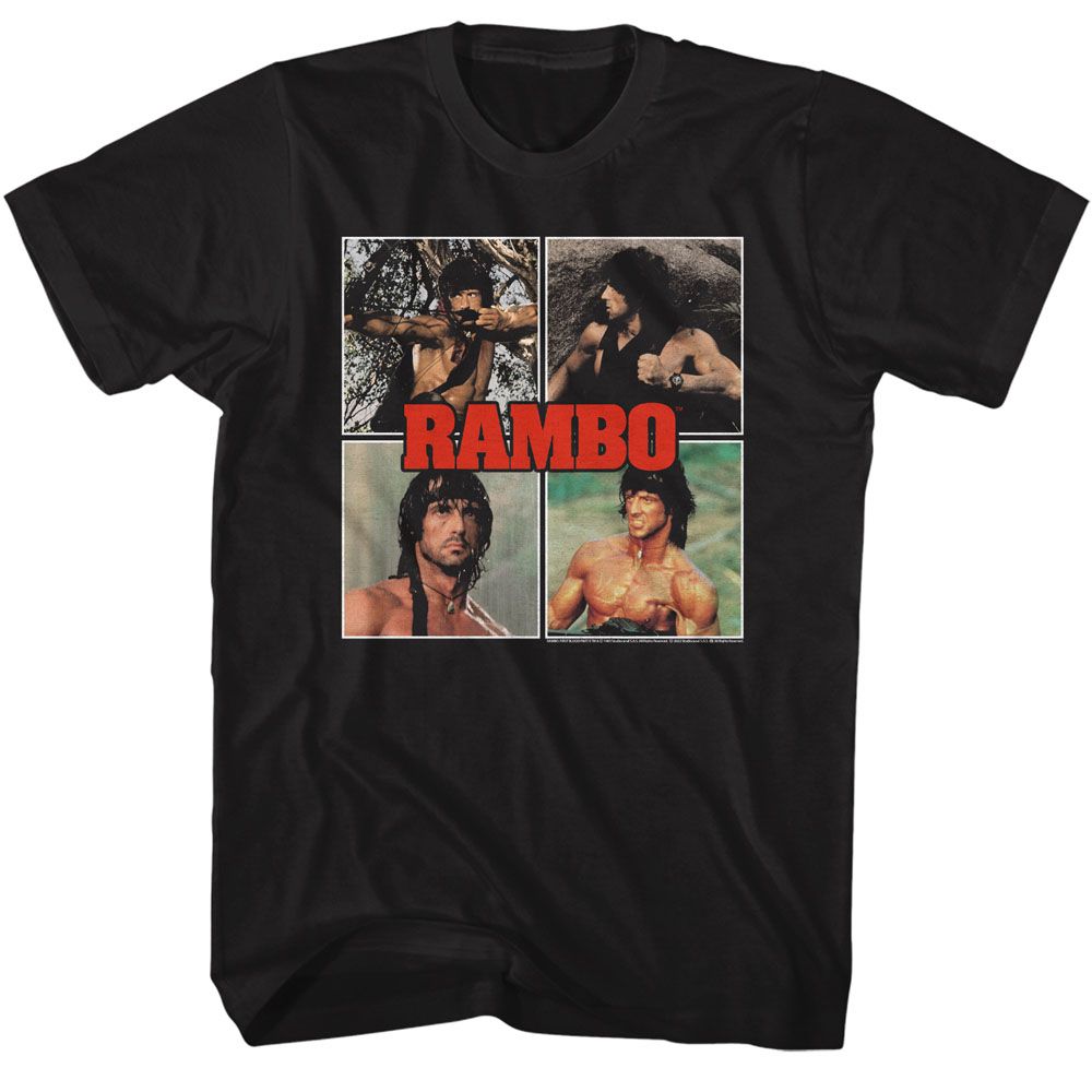 Rambo - Multi Image - Short Sleeve - Adult - T-Shirt