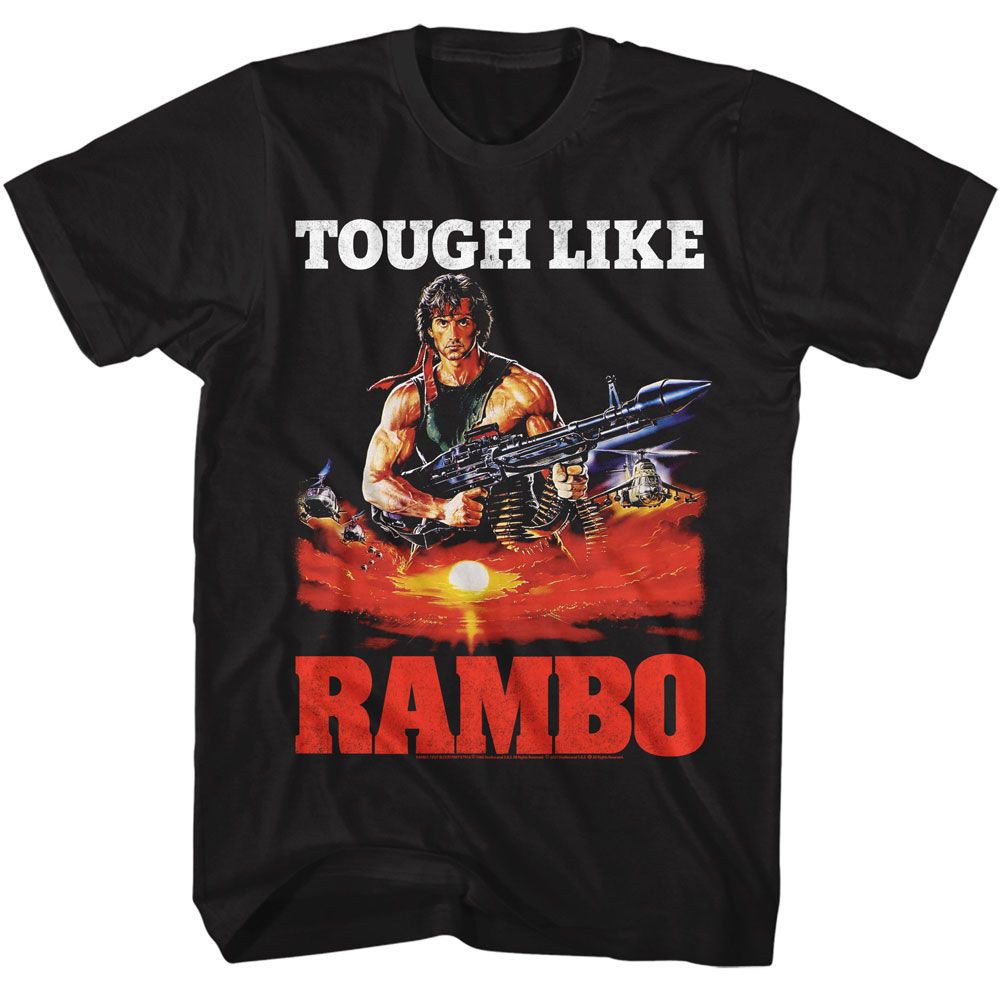 Rambo - Tough Like - Licensed Adult Short Sleeve T-Shirt