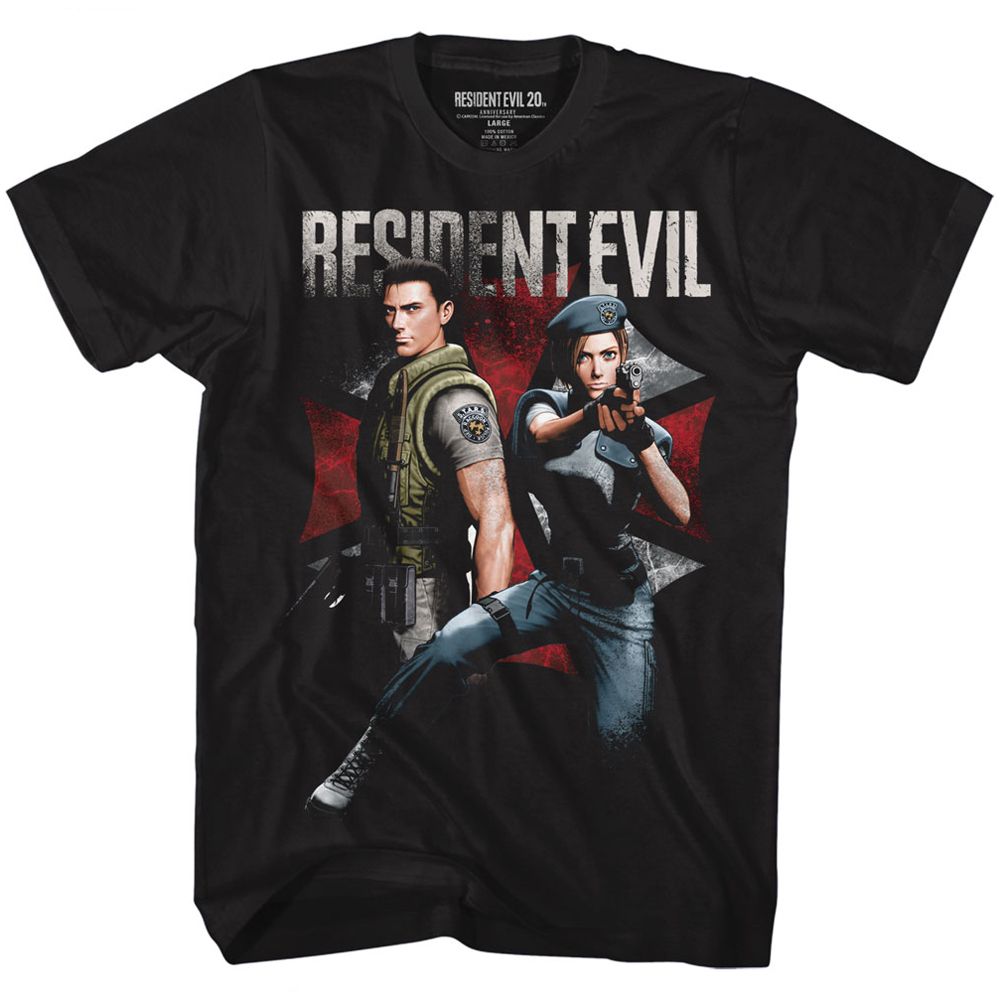 Resident Evil - Chris And Jill - Short Sleeve - Adult - T-Shirt