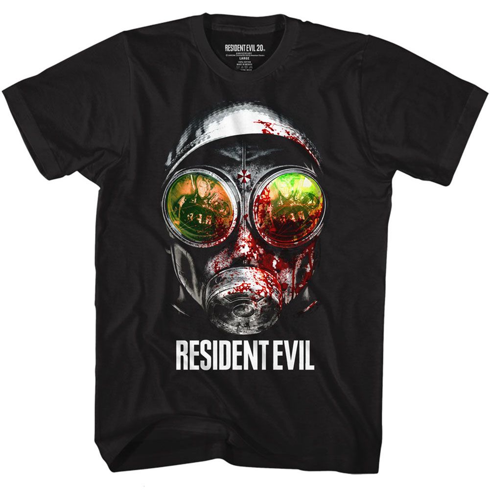 Resident Evil - Gasmask - Short Sleeve - Adult - T-Shirt