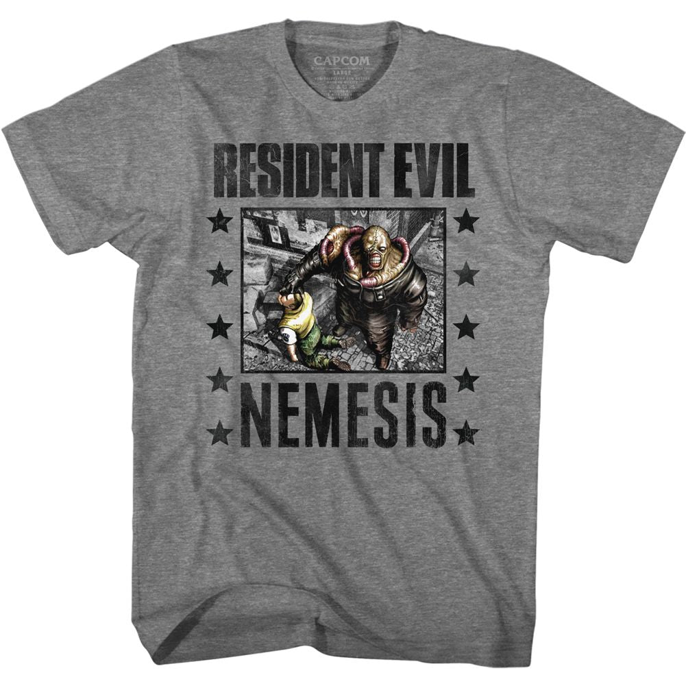 Resident Evil - Nemesis Facegrab - Short Sleeve - Heather - Adult - T-Shirt