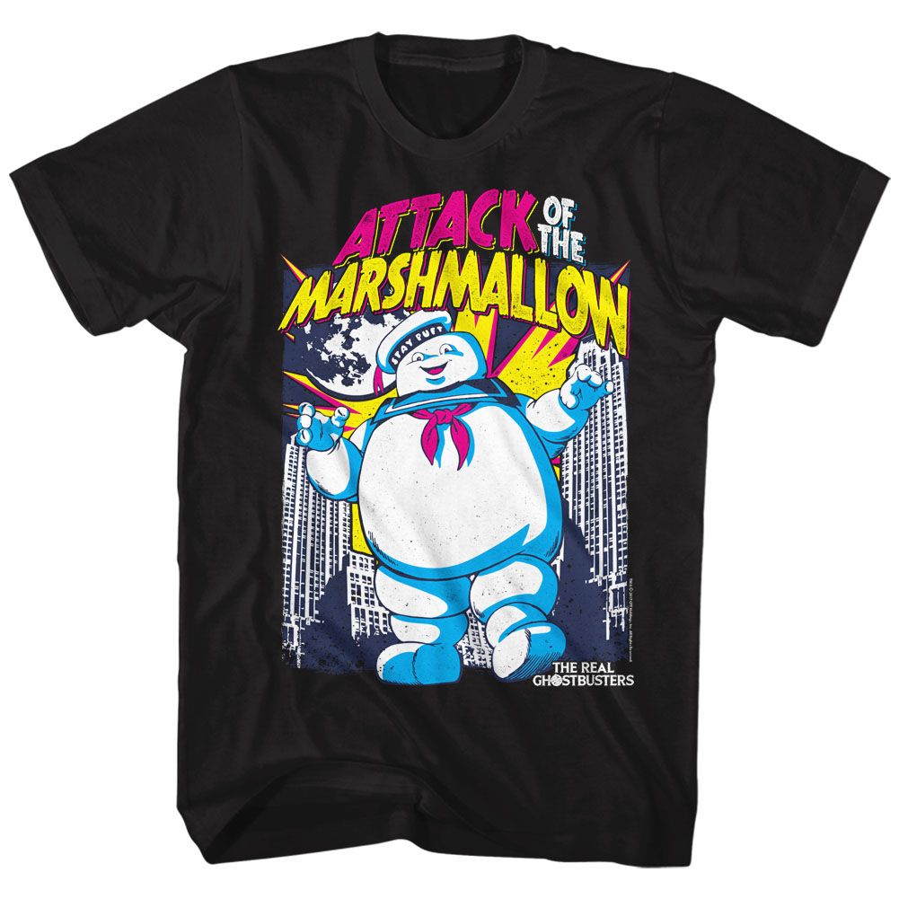 The Real Ghostbusters - Marshmallow Attacks - Short Sleeve - Adult - T-Shirt