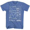 The Real Ghostbusters - Blueprints - Short Sleeve - Heather - Adult - T-Shirt
