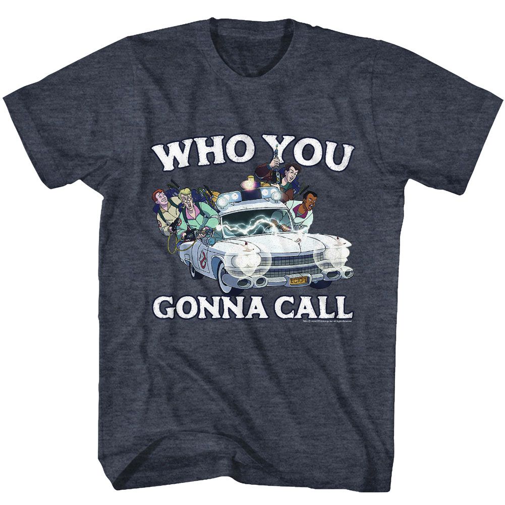 The Real Ghostbusters - Who You Gonna Call - Short Sleeve - Heather - Adult - T-Shirt