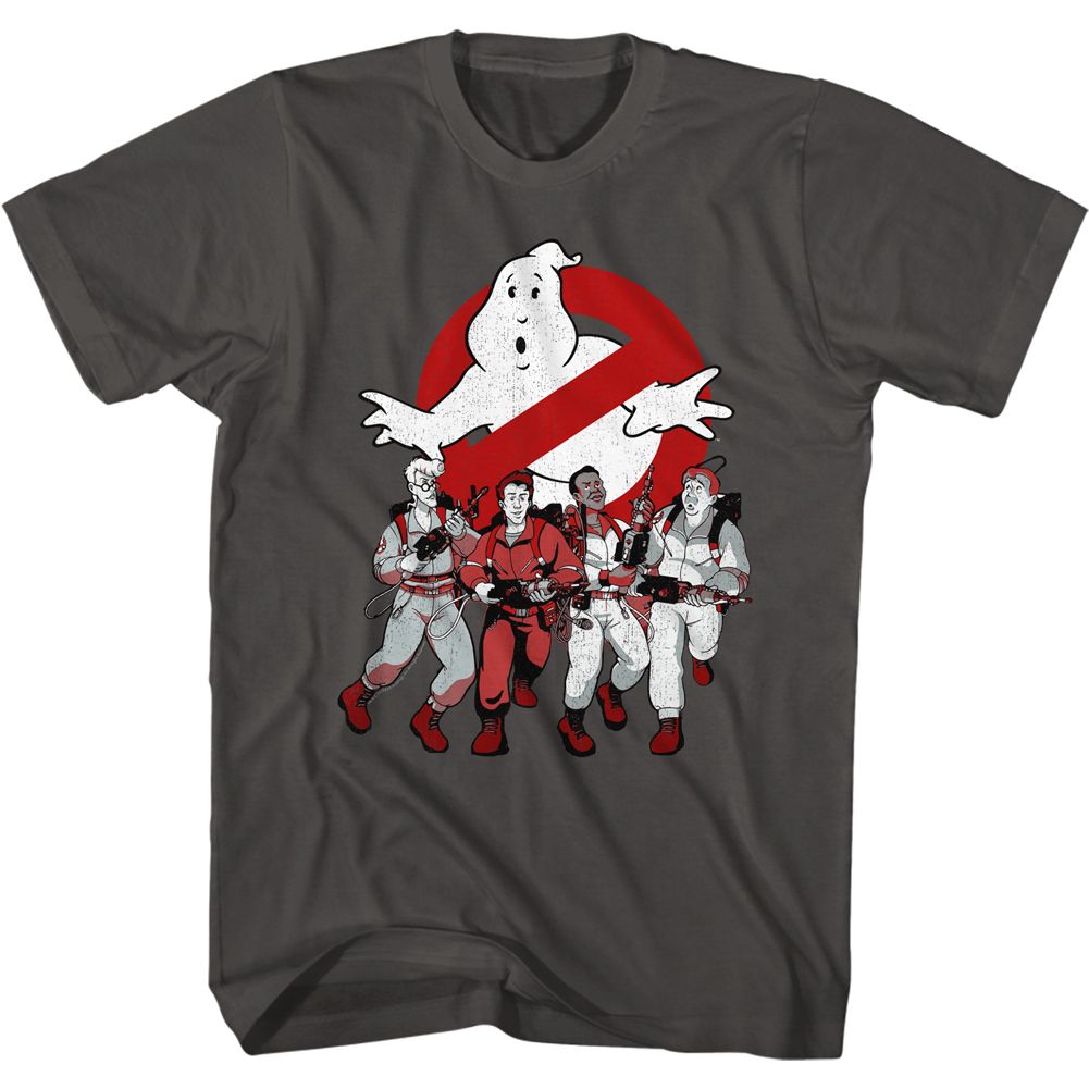 The Real Ghostbusters - Gbusters & Logo - Short Sleeve - Adult - T-Shirt