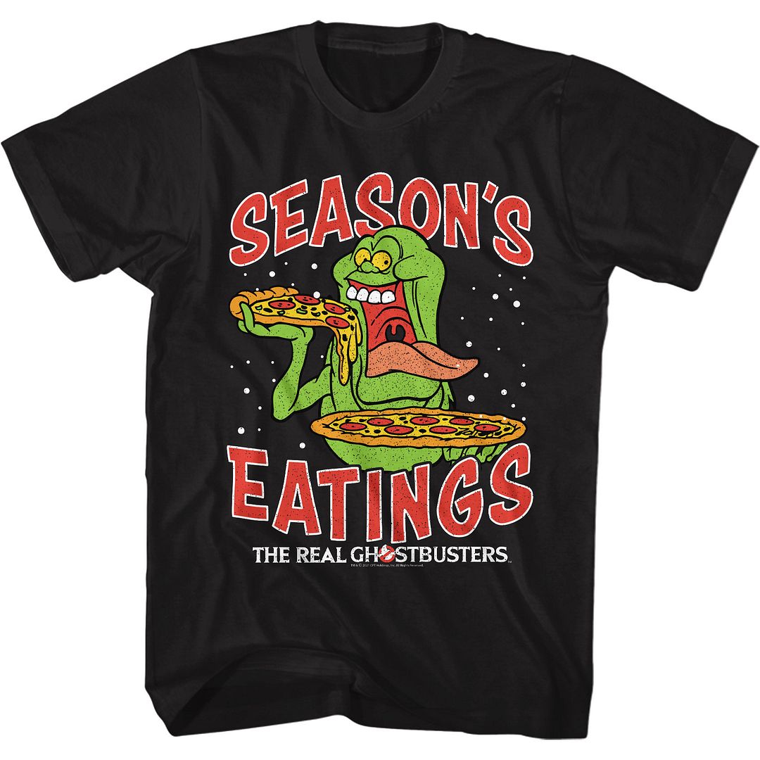 The Real Ghostbusters - Seasons Eatings - Short Sleeve - Adult - T-Shirt