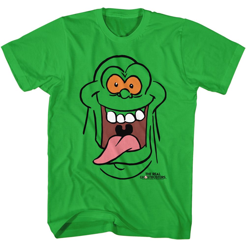 The Real Ghostbusters - Slimer Face - Short Sleeve - Adult - T-Shirt