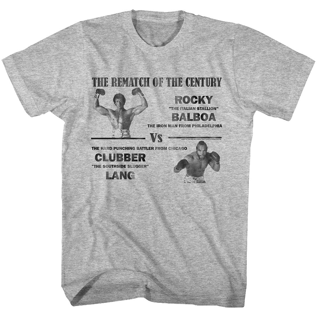 Rocky - Match Of The Century - Short Sleeve - Heather - Adult - T-Shirt