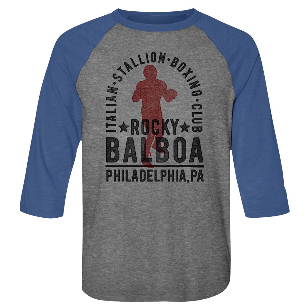 Rocky - Balboa Boxing Club - 3/4 Sleeve - Heather - Adult - Raglan Shirt