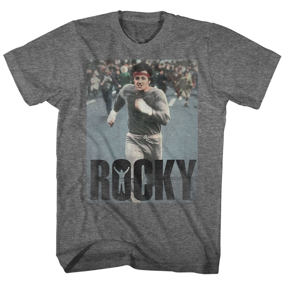 Rocky - Am Doing A Run - Short Sleeve - Heather - Adult - T-Shirt