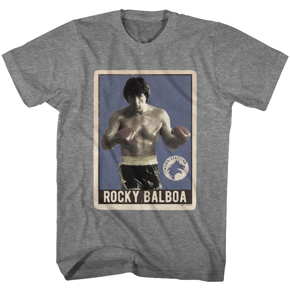 Rocky - Trading Card - Short Sleeve - Heather - Adult - T-Shirt