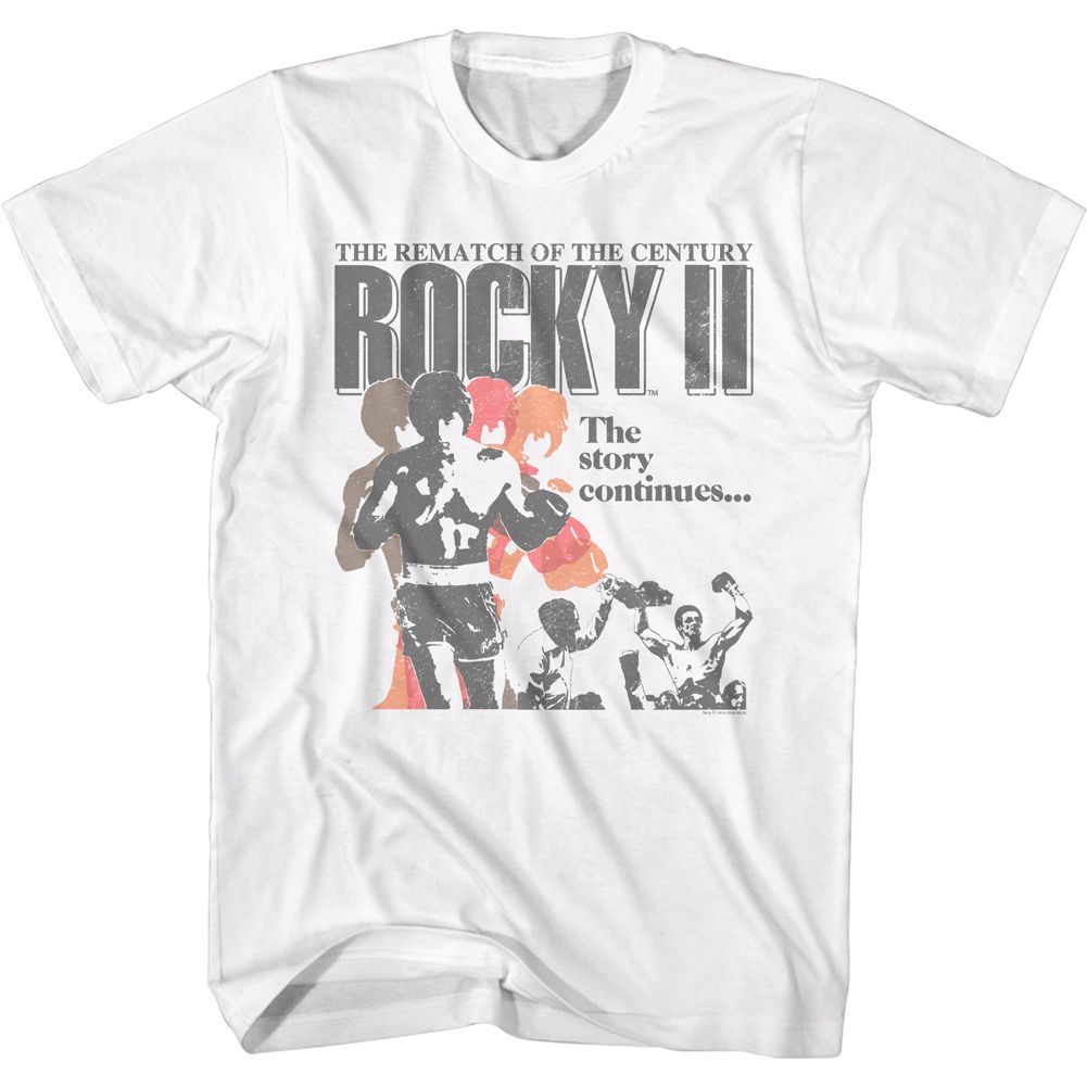 Rocky - Rocky II Poster - Short Sleeve - Adult - T-Shirt