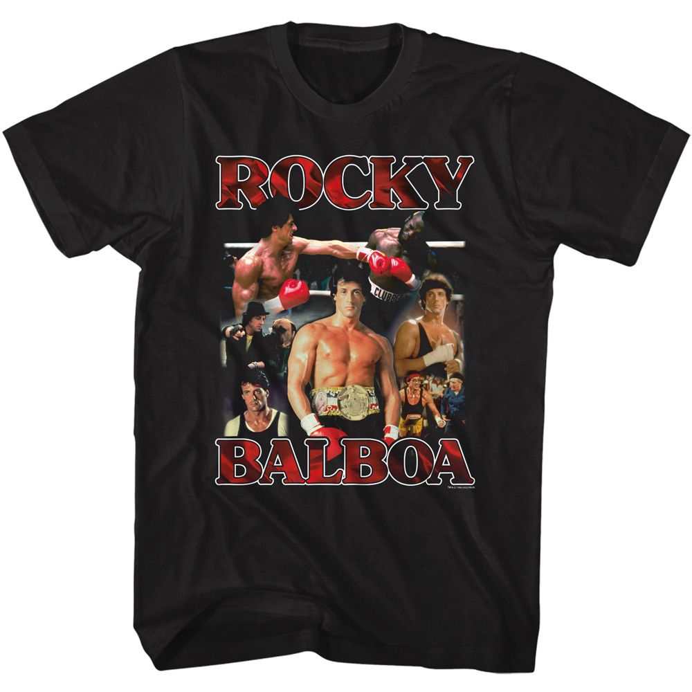 Rocky - Collage - Short Sleeve - Adult - T-Shirt