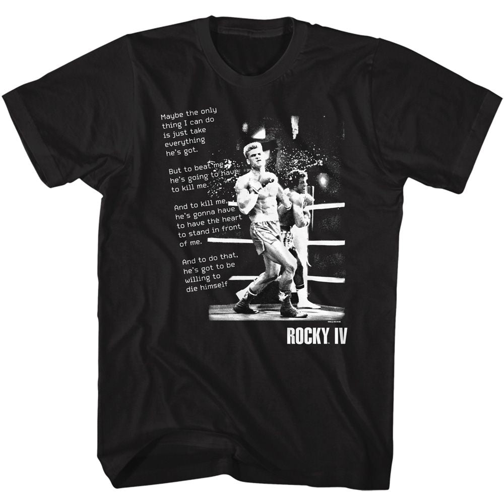 Rocky - IV Monologue - Short Sleeve - Adult - T-Shirt