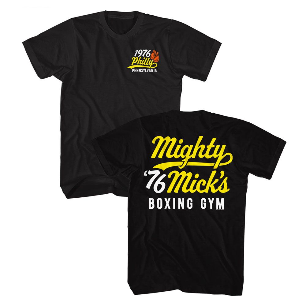 Rocky - Mighty Micks Gym Front And Back - Front and Back Print Adult T-Shirt