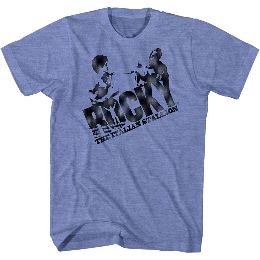 Rocky - Halftone Logo - Short Sleeve - Heather - Adult - T-Shirt