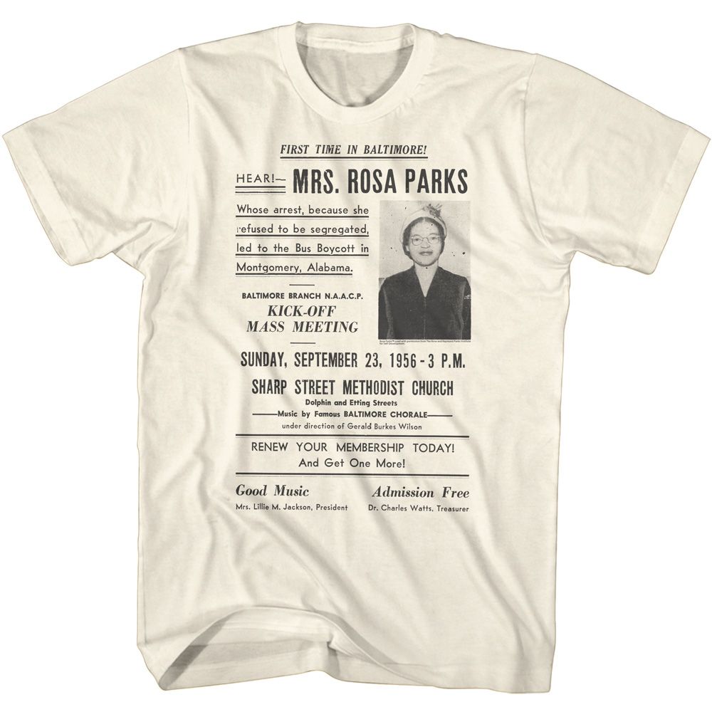 Rosa Parks - Meeting Ad - Short Sleeve - Adult - T-Shirt