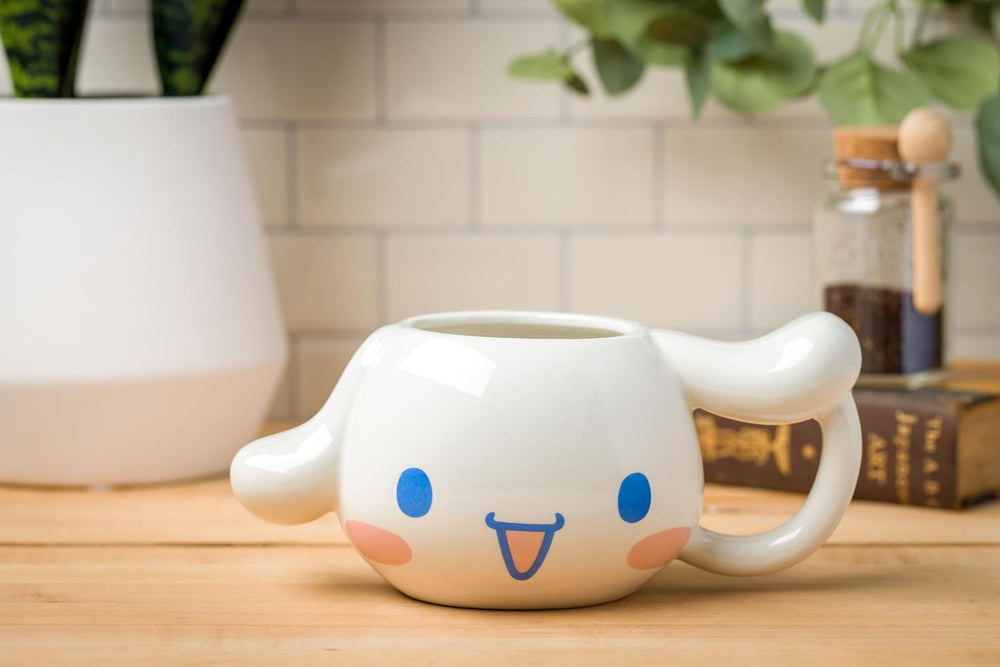 Sanrio Hello Kitty and Friends Cinnamoroll Ceramic 3D Sculpted Mug Microwave Safe 20 Ounces