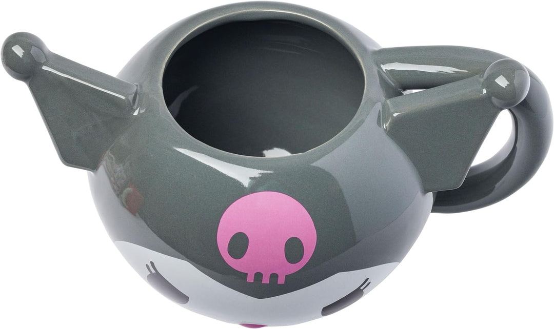 Sanrio Hello Kitty and Friends Kuromi Ceramic 3D Sculpted Mug Microwave Safe 20 Ounces