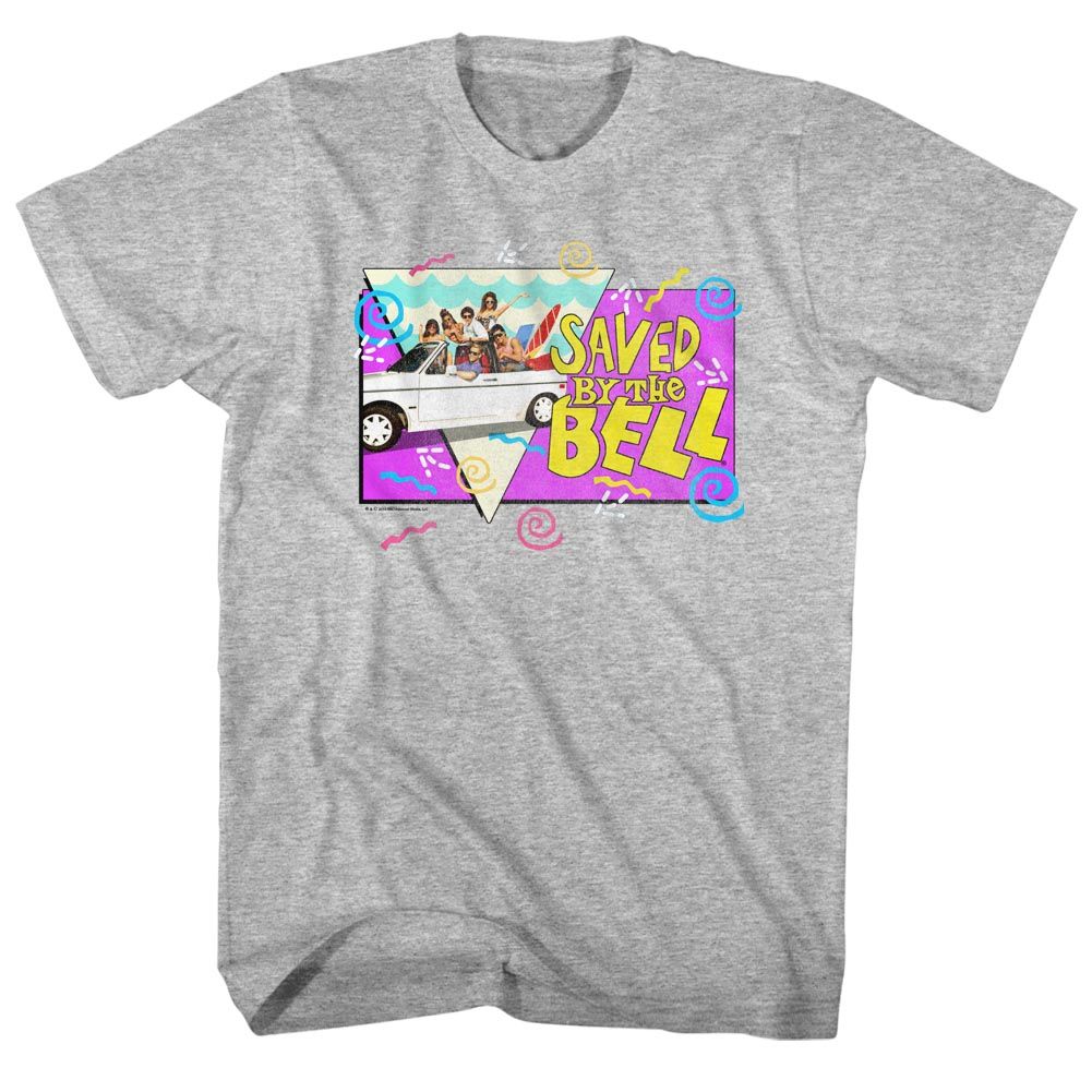 Saved By The Bell - Beach Party - Short Sleeve - Heather - Adult - T-Shirt