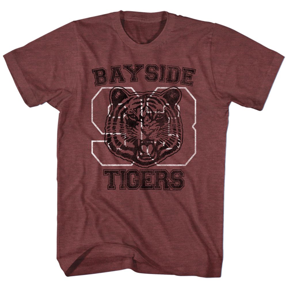 Saved By The Bell - Bayside Tigers 3 - Short Sleeve - Heather - Adult - T-Shirt