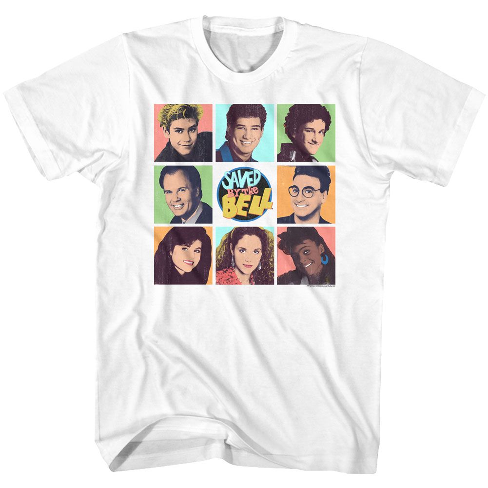 Saved By The Bell - Characters Panels - Short Sleeve - Adult - T-Shirt