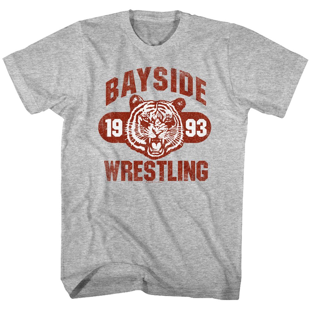 Saved By The Bell - Bayside Wresting - Short Sleeve - Heather - Adult - T-Shirt