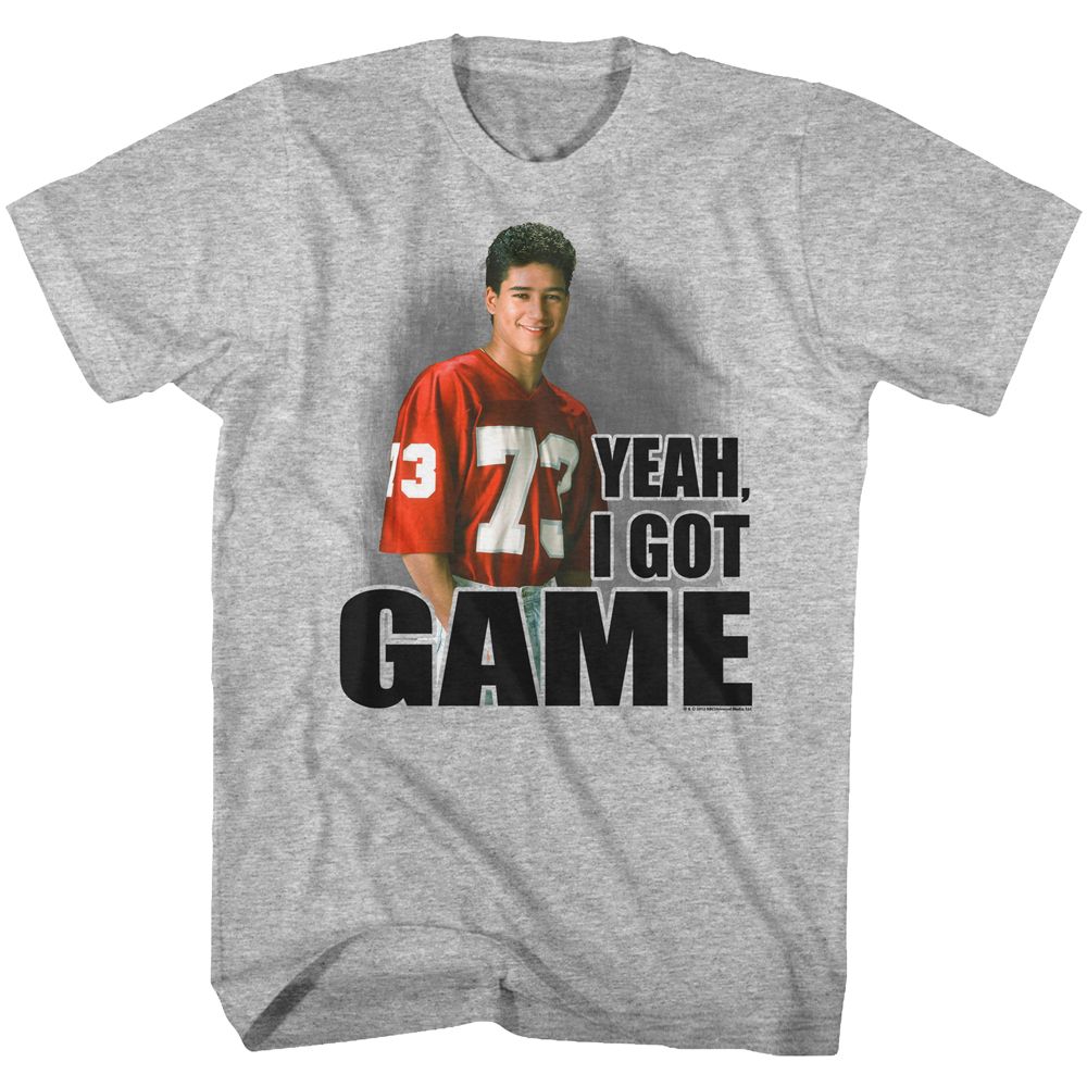 Saved By The Bell - I Got Game - Short Sleeve - Heather - Adult - T-Shirt
