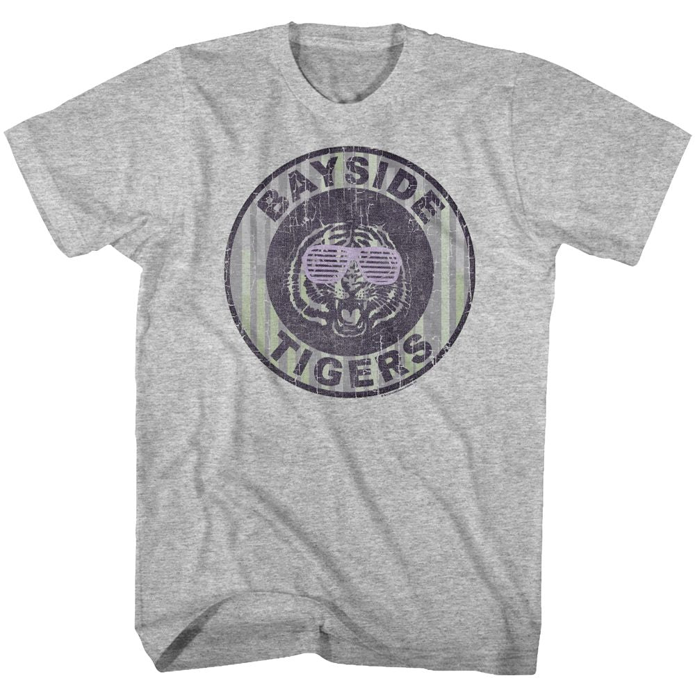 Saved By The Bell - Pinstripe Bayside - Short Sleeve - Heather - Adult - T-Shirt