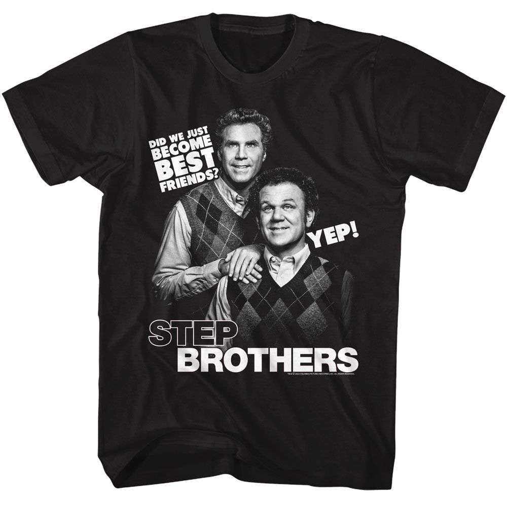 Step Brothers - Best Friends Quote - Licensed Adult Short Sleeve T-Shirt