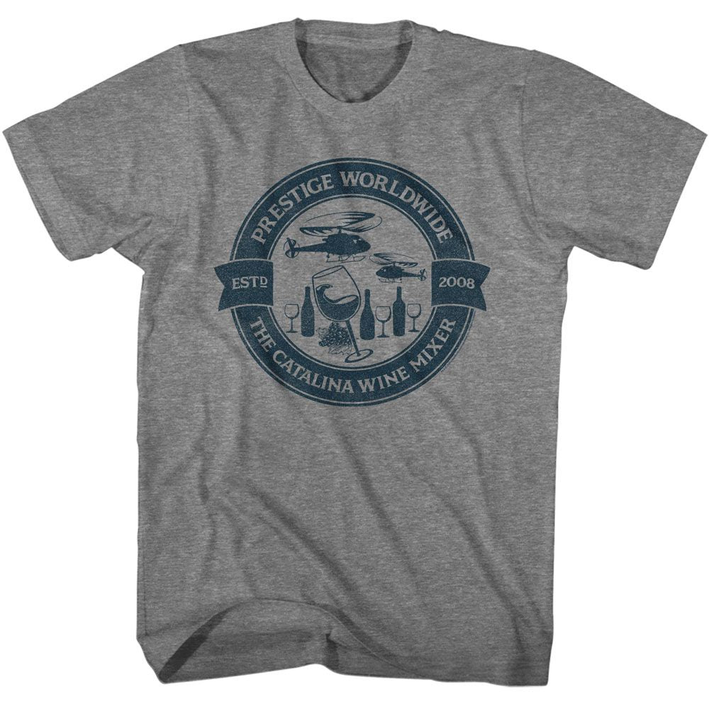 Step Brothers - Catalina Wine Mixer Circle - Licensed Adult Short Sleeve T-Shirt