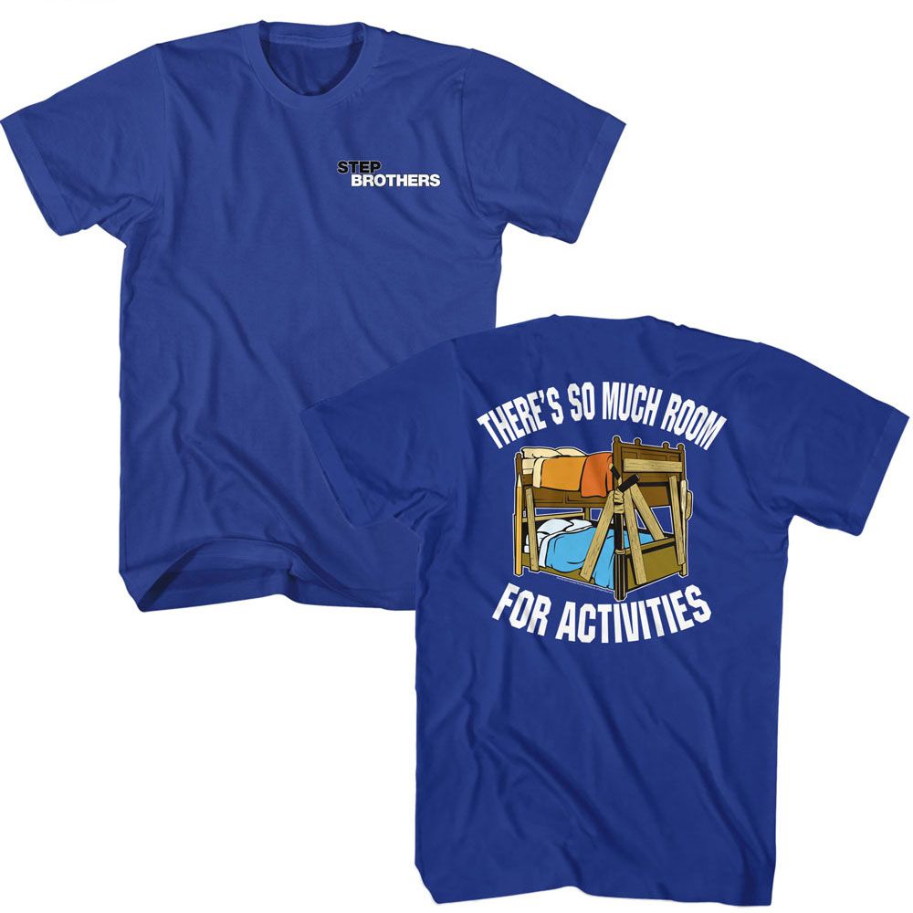 Step Brothers - Activities Front Back - Licensed Adult Short Sleeve T-Shirt