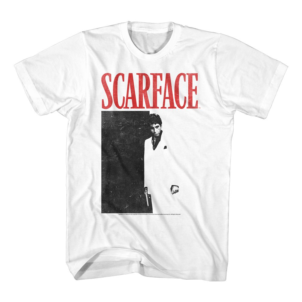 Scarface - Black & Red - Short Sleeve - Adult - T-Shirt