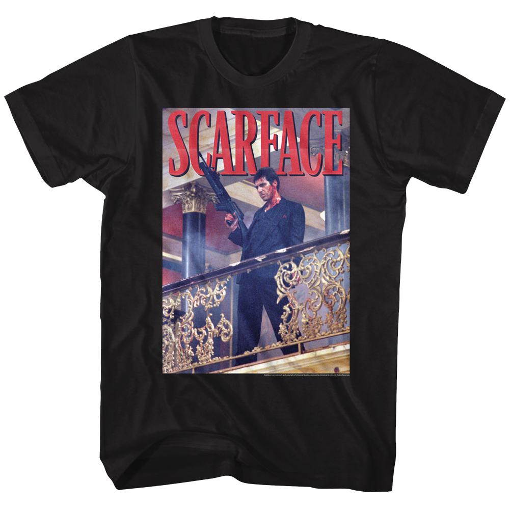 Scarface - Railing Shot - Short Sleeve - Adult - T-Shirt