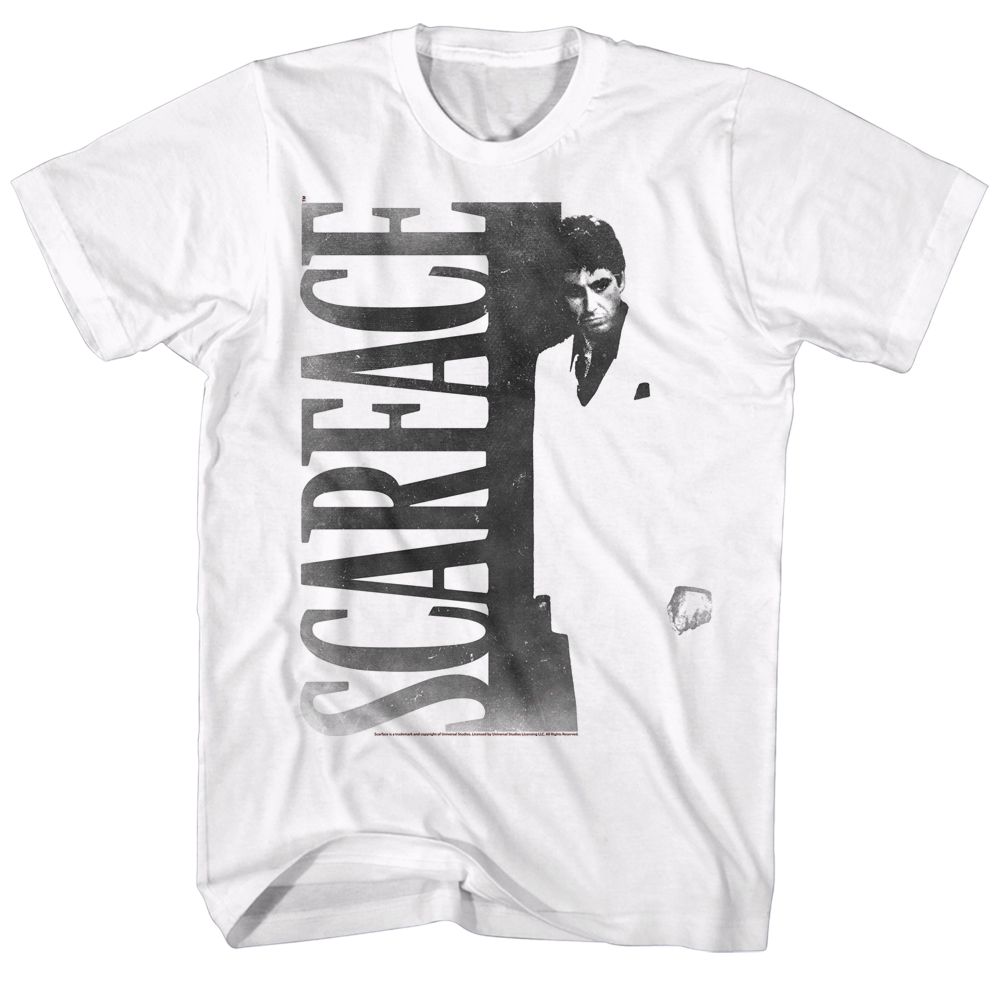Scarface - Cover Black & White 2 - Short Sleeve - Adult - T-Shirt