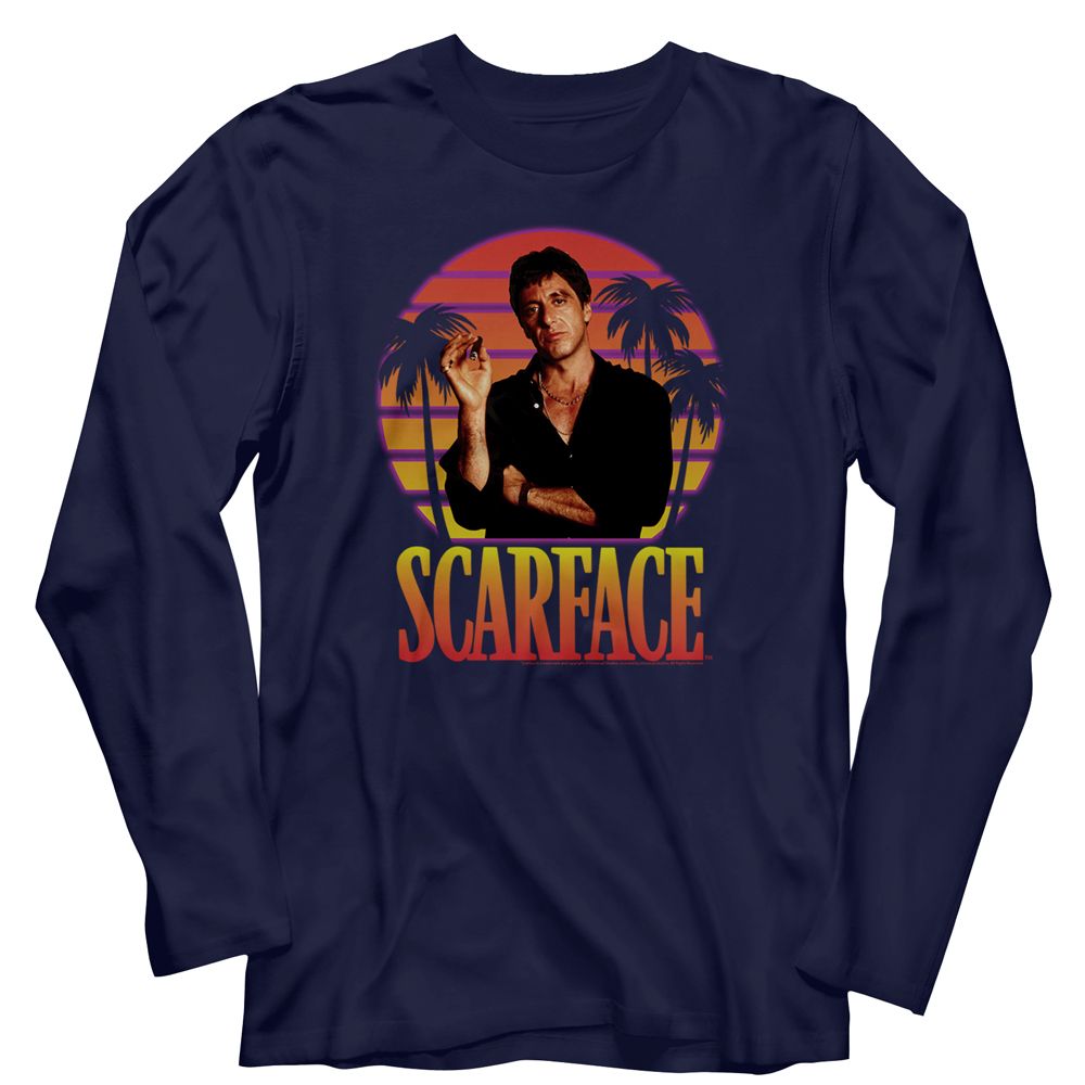 Scarface - Miami Sunset - Long Sleeve - Adult - T-Shirt