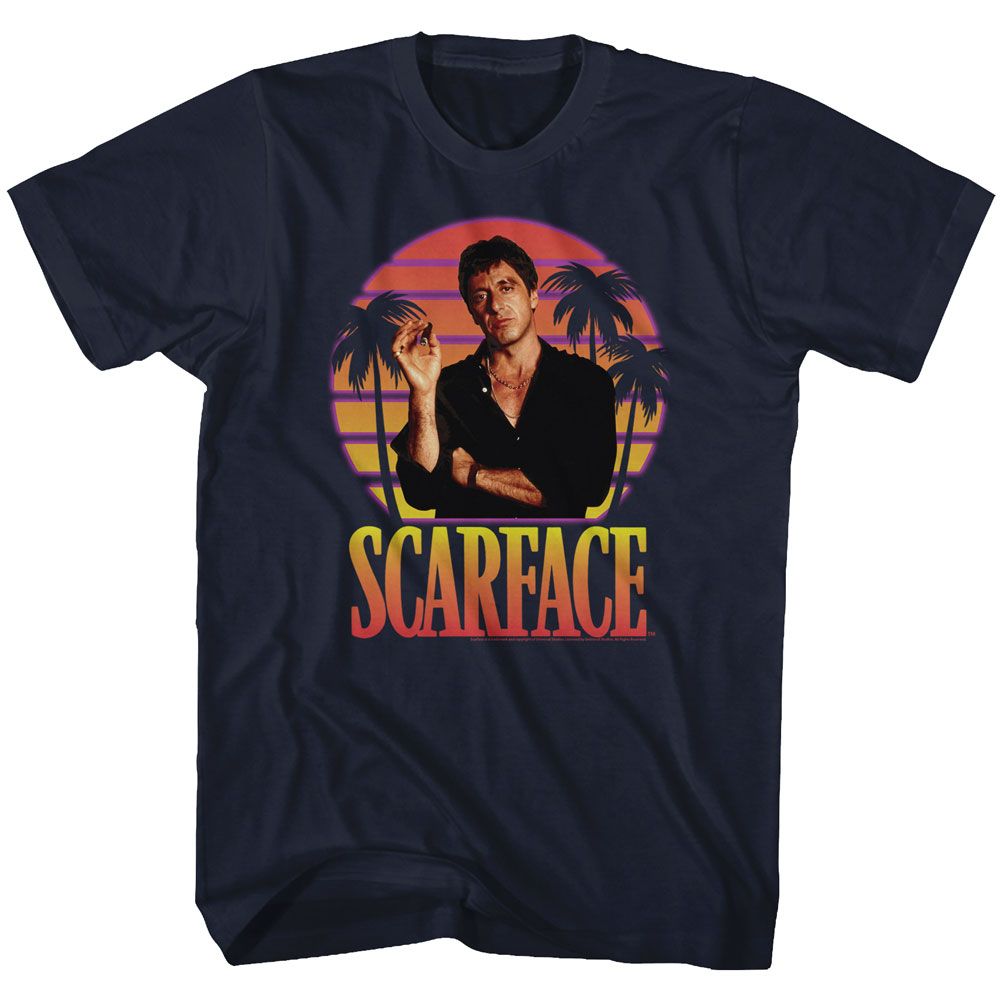Scarface - Miami Sunset - Short Sleeve - Adult - T-Shirt