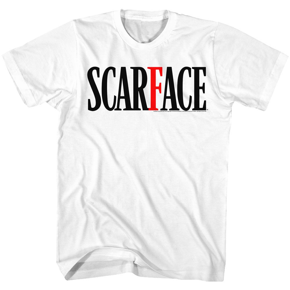Scarface - Text Black & Red - Short Sleeve - Adult - T-Shirt