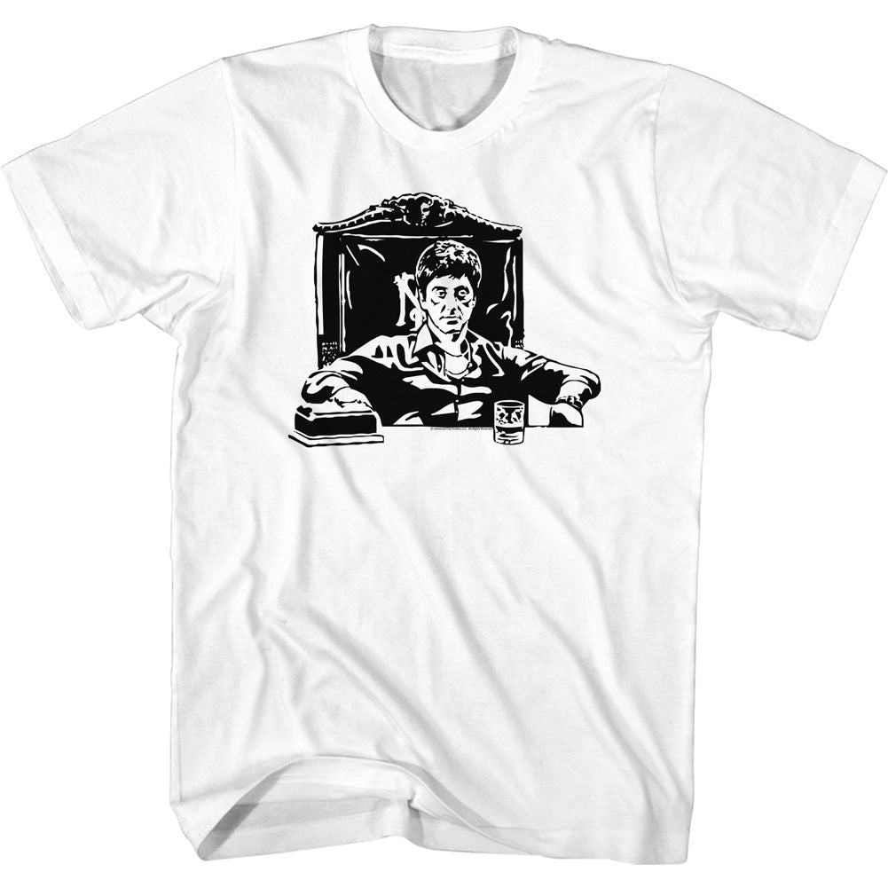 Scarface - At Desk - Short Sleeve - Adult - T-Shirt