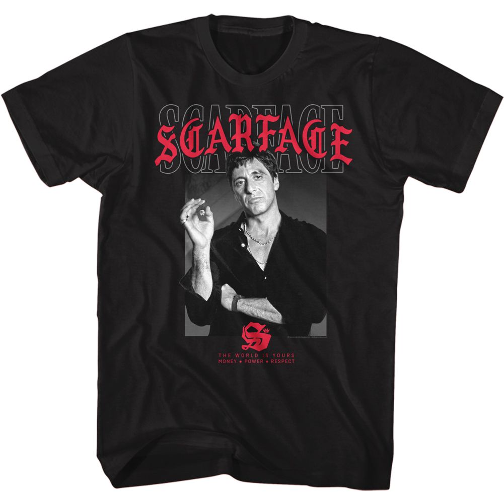 Scarface - Text Layering 2 - Short Sleeve - Adult - T-Shirt