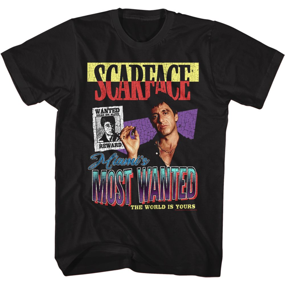 Scarface - Most Wanted - Short Sleeve - Adult - T-Shirt