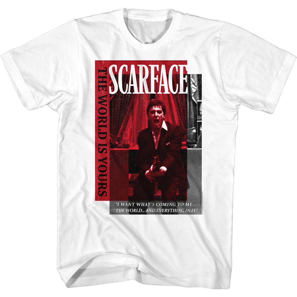 Scarface - Scarlet Box Overlay - Short Sleeve - Adult - T-Shirt
