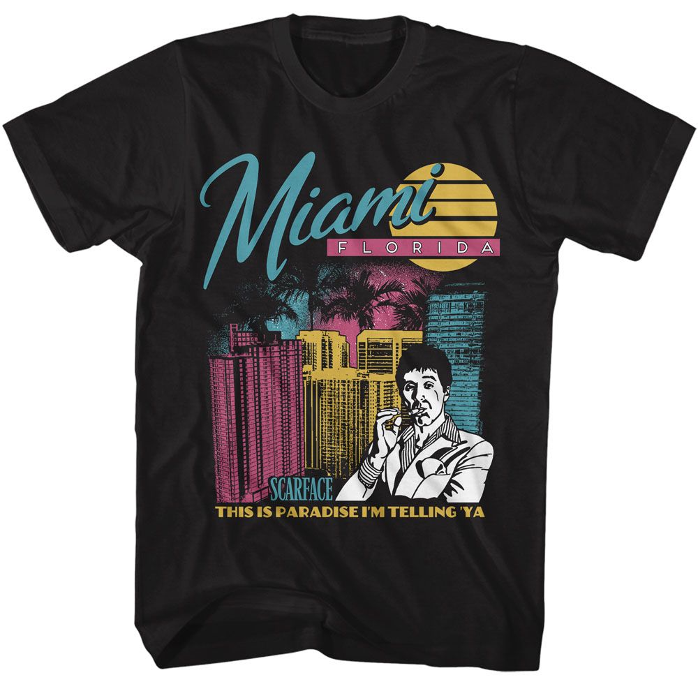 Scarface - Miami Florida - Short Sleeve - Adult - T-Shirt