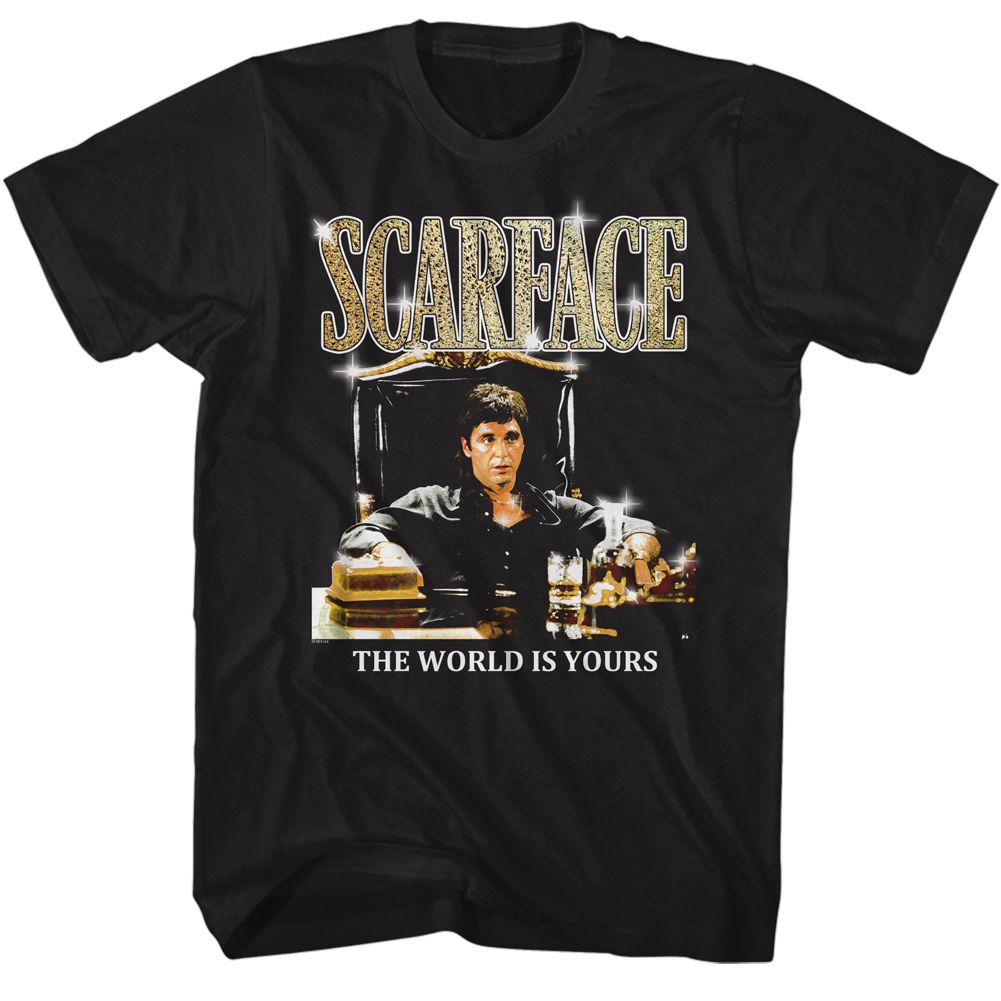 Scarface - Gold Logo - Short Sleeve - Adult - T-Shirt