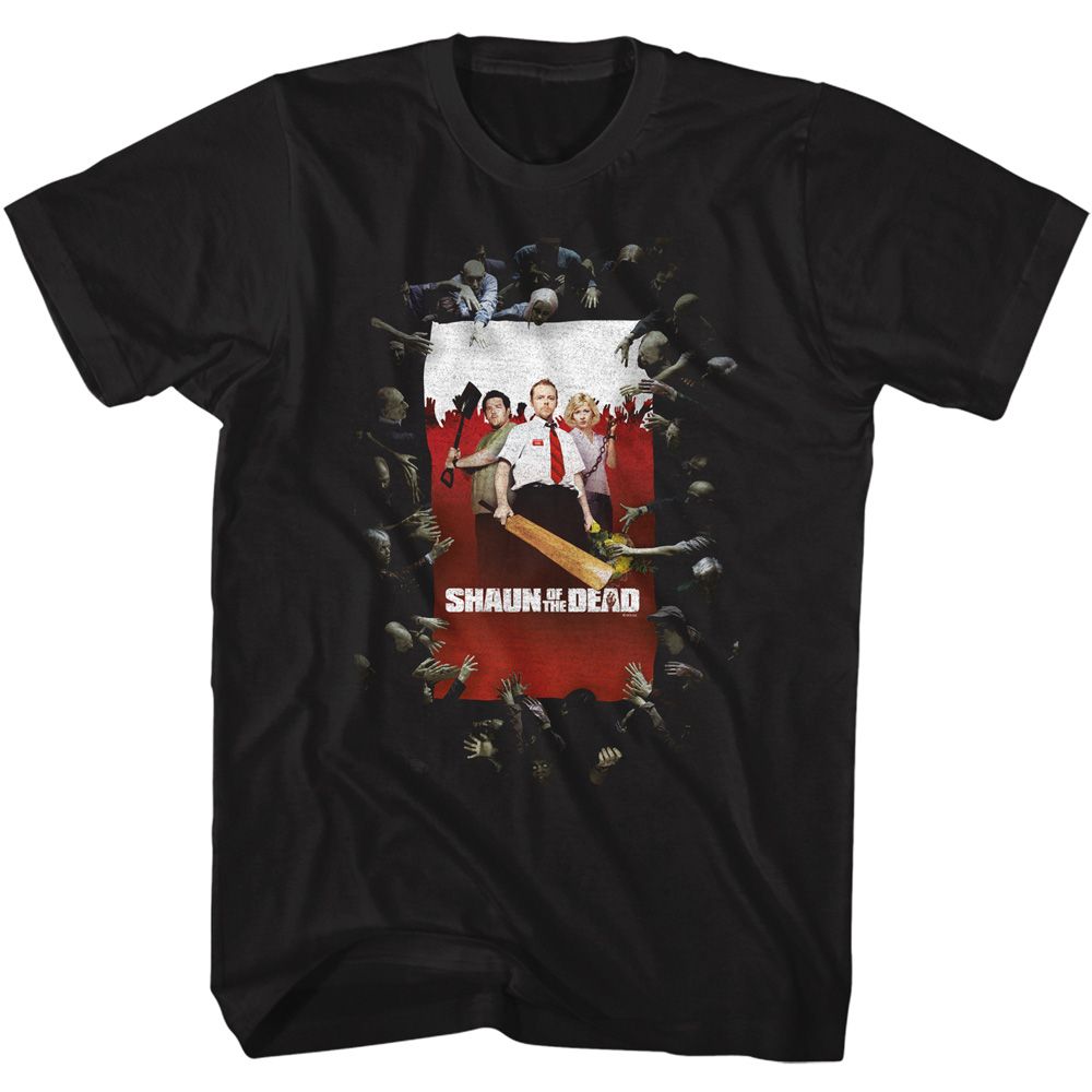 Shaun Of The Dead - Shaun Poster - Short Sleeve - Adult - T-Shirt